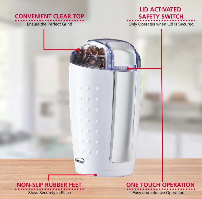 CG-158W-4oz Coffee and Spice Grinder, WHT 6/cs