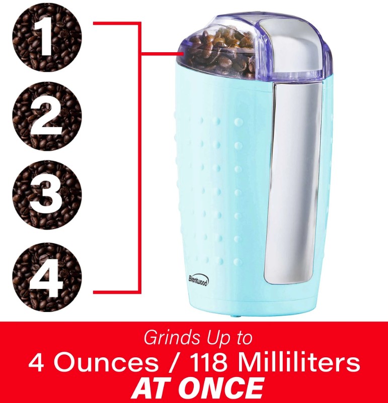 CG-158BL 4oz Coffee and Spice Grinder, Blue 6/cs