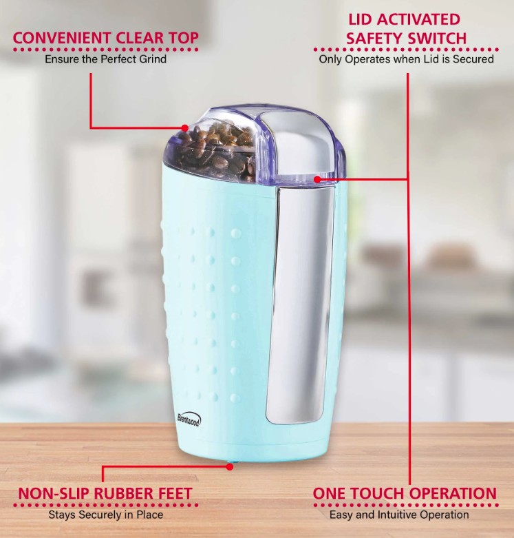 CG-158BL 4oz Coffee and Spice Grinder, Blue 6/cs