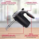 HM-48B 5-SPEED HAND MIXER - BLK  12/CS