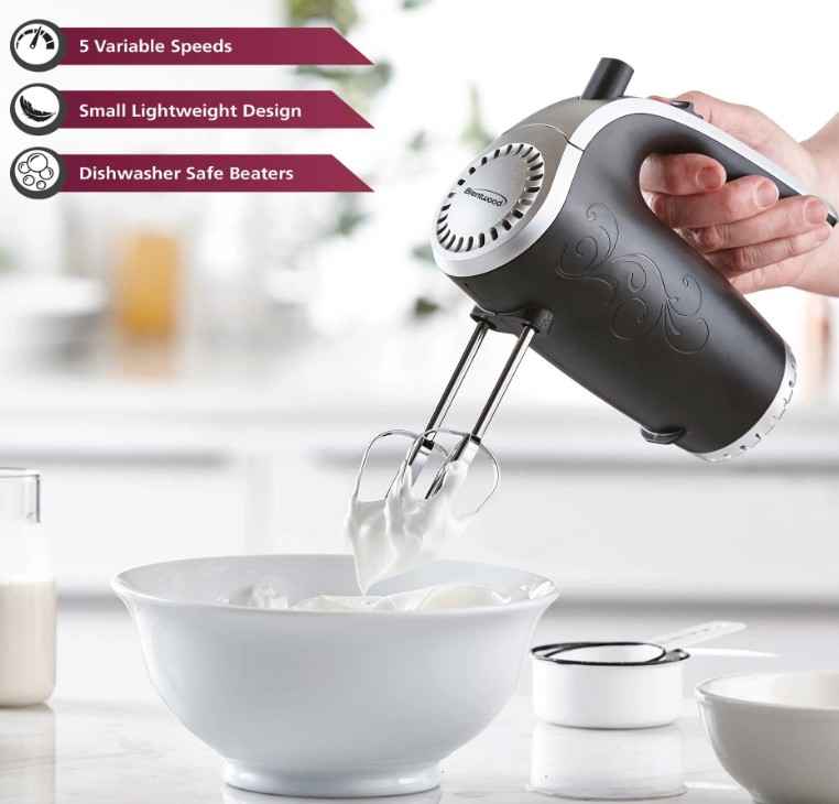 HM-48B 5-SPEED HAND MIXER - BLK  12/CS