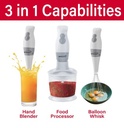 HB-38W - HAND BLENDER & FOOD PROCESSOR - WHT