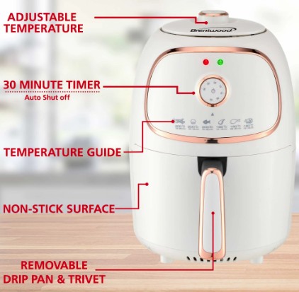 AF-202W - 2QT ELECTRIC AIR FRYER - W/CP