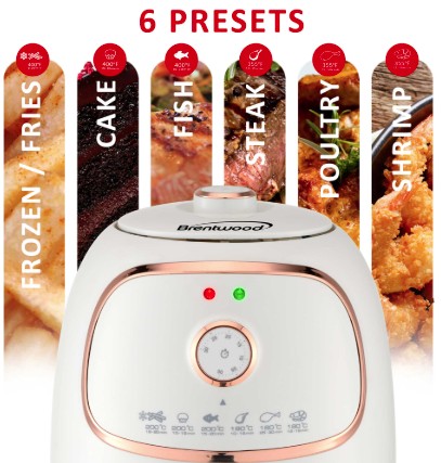 AF-202W - 2QT ELECTRIC AIR FRYER - W/CP