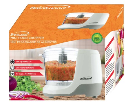 MC-109W 1.5 CUP MINI FOOD CHOPPER 16/CS