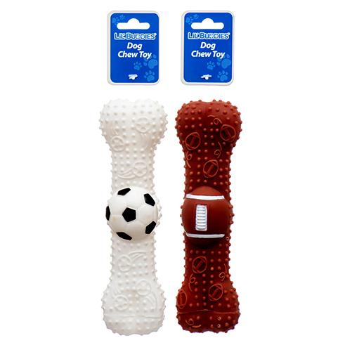 24420-LIL' BUDDIES PET TOY 8.3X2.4X2.2 W/ASST DESIGN