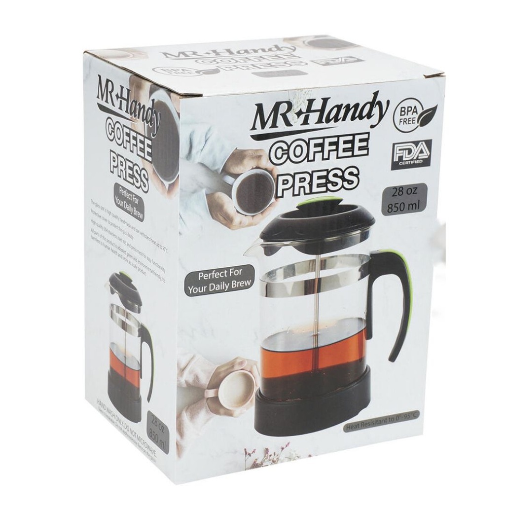 24704-COFFEE MAKER 28ozBLK FRENCH PR