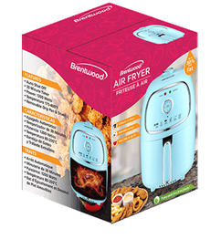 AF-202BL  2QT ELECTRIC AIR FRYER BL/SS 2/C