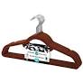 615-BR 10PC Brown Non-Slip Velvet Suit Hanger (12Set)