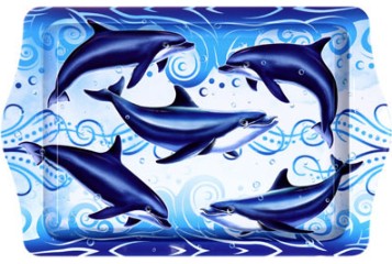 67020 - DOLPHIN 10x6" TIN TRAY