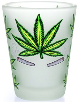 19690 - POT LEAF FROST SHOTGLASS