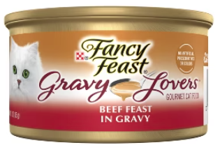 121689 - FANCY FEAST LOVERS : BEEF FEAST IN GRAVY 3oz