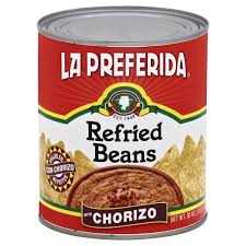 57141 LA PREF REFRD BEANS CHORIZO 16 OZ 12/PK
