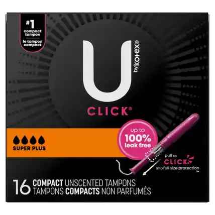 84554 KOTEX SUPER PLUS TAMPONS 16 CT 8/PK