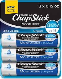 92958 CHAPSTICK LIP MOISTURZR 3 PK 0.45 OZ 12/PK