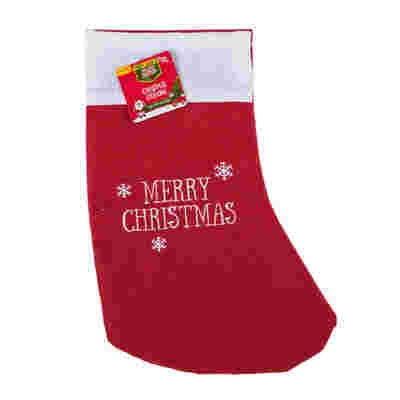 81246X-STOCKING,12"MERRY CHRISTMAS PR