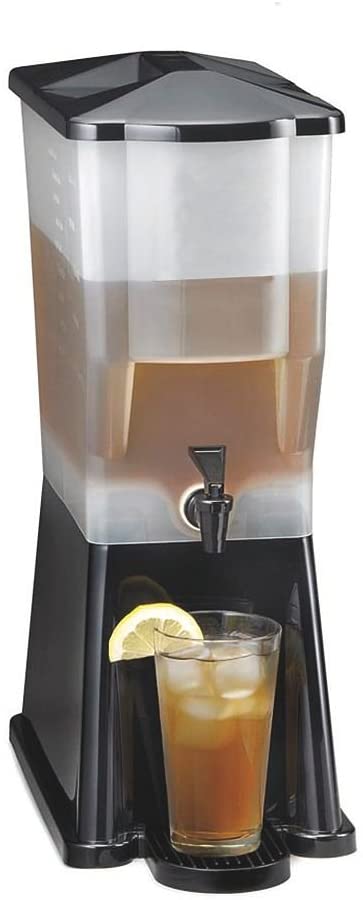 Choice 3 Gallon Black Slim Beverage / Juice Dispenser