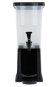 176BD3BK2-Choice 3 Gallon Black Slim Beverage / Juice Dispenser