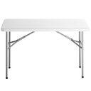 176ECO4824-Choice 24&quot;x48&quot; White Plastic Folding Table