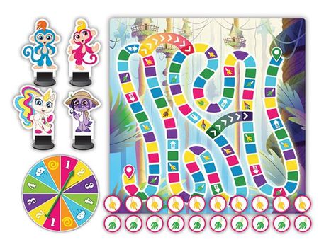 1255-FINGERLINGS MONKEY SAFARI BOARD GAME