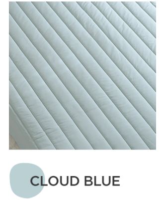 Downy2 cotton nubi mat cover(SS)- Cloud Blue