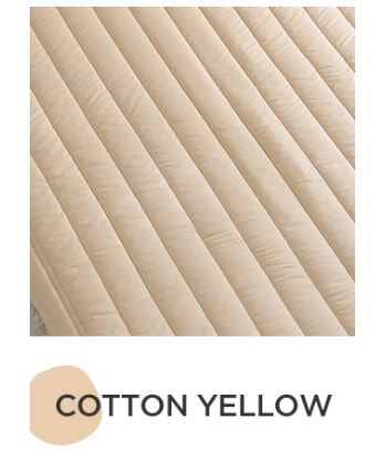 Downy2 cotton nubi mat cover(SS)- Cotton Yellow