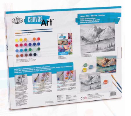 10651843 Royal &amp; Langnickel Canvas Art Landscape Mountains Painting Kit