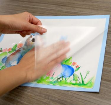 2901-BAZIC 18 X 1.5 Yard Clear Self Adhesive Book Cover