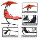 A-2044 Plastic Hammock Hanging Chair- Orange