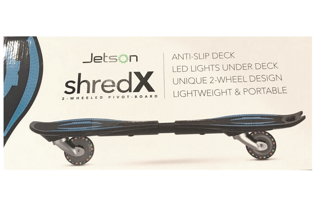 JET-SHREDX- CASTER BOARD LED LIGHT  UP WHEELS HANDLE 2xAA  BATT.