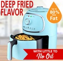 AF-202BL  2QT ELECTRIC AIR FRYER BL/SS 2/C