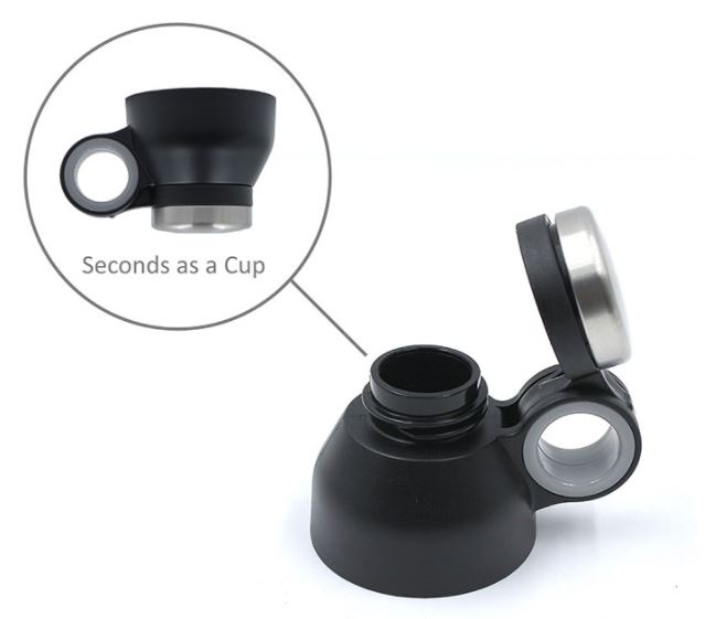 G-1018BK GEOJUG 18OZ STAINLESS STEEL VACUUM INSULATED WATER BOTTLE BLK 12/C