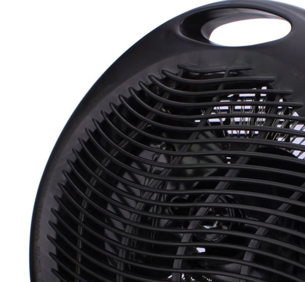 H-F301BK  1500W PORTABLE ELECTRIC SPACE HEATER AND FAN BLK 6/C