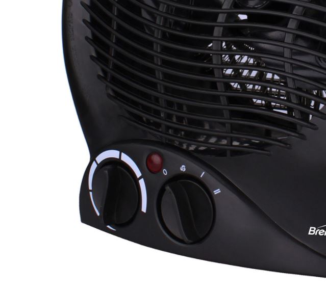 H-F301BK  1500W PORTABLE ELECTRIC SPACE HEATER AND FAN BLK 6/C
