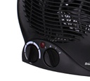 H-F301BK  1500W PORTABLE ELECTRIC SPACE HEATER AND FAN BLK 6/C