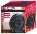 H-F301BK  1500W PORTABLE ELECTRIC SPACE HEATER AND FAN BLK 6/C