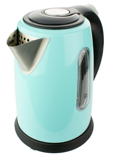 KT-1710BL  1QT ELECTRIC STAINLESS STEEL KETTLE BL/BLK 8/C