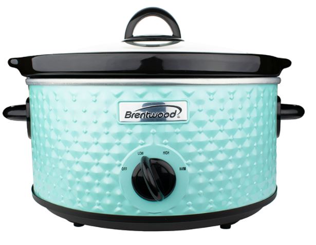 SC-136BL  3.5QT DIAMOND PATTERN SLOW COOKER BL 2/C