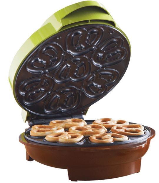 TS-251  MINI PRETZEL MAKER GRN/BWN 4/C