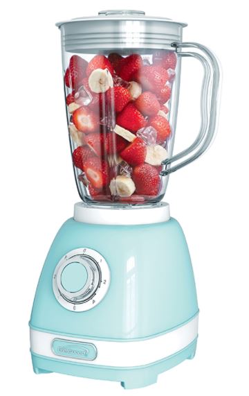 JB-330BL  2-SPEED RETRO BLENDER W/PLASTIC JAR BL 4/C