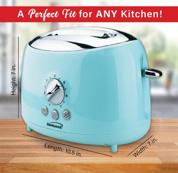 TS-270BL  2-SLICE RETRO TOASTER BL 6/C