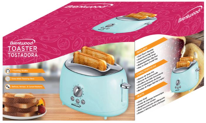 TS-270BL  2-SLICE RETRO TOASTER BL 6/C