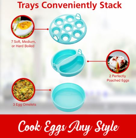TS-1045BL  7-EGG COOKER/STEAMER BL 6/C