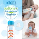 SB8192-P3 8oz/250ml OPTIONS PP NARROW BOTTLE TO SIPPY BLUE S