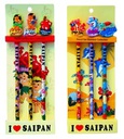 PL-9(3PK) I love Saipan Souvenir Gift Pencil set -3pack