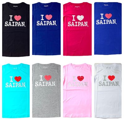 TS-016AL Color Lady T-Shirt w/I Love Saipan