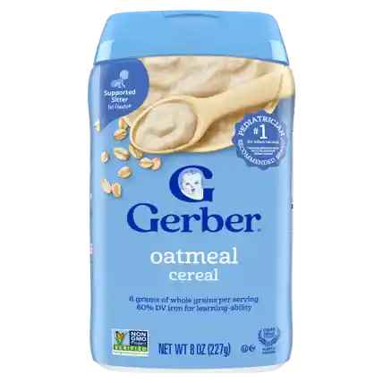 65873/7001 GERBER OATMEAL CEREAL  6X8OZ