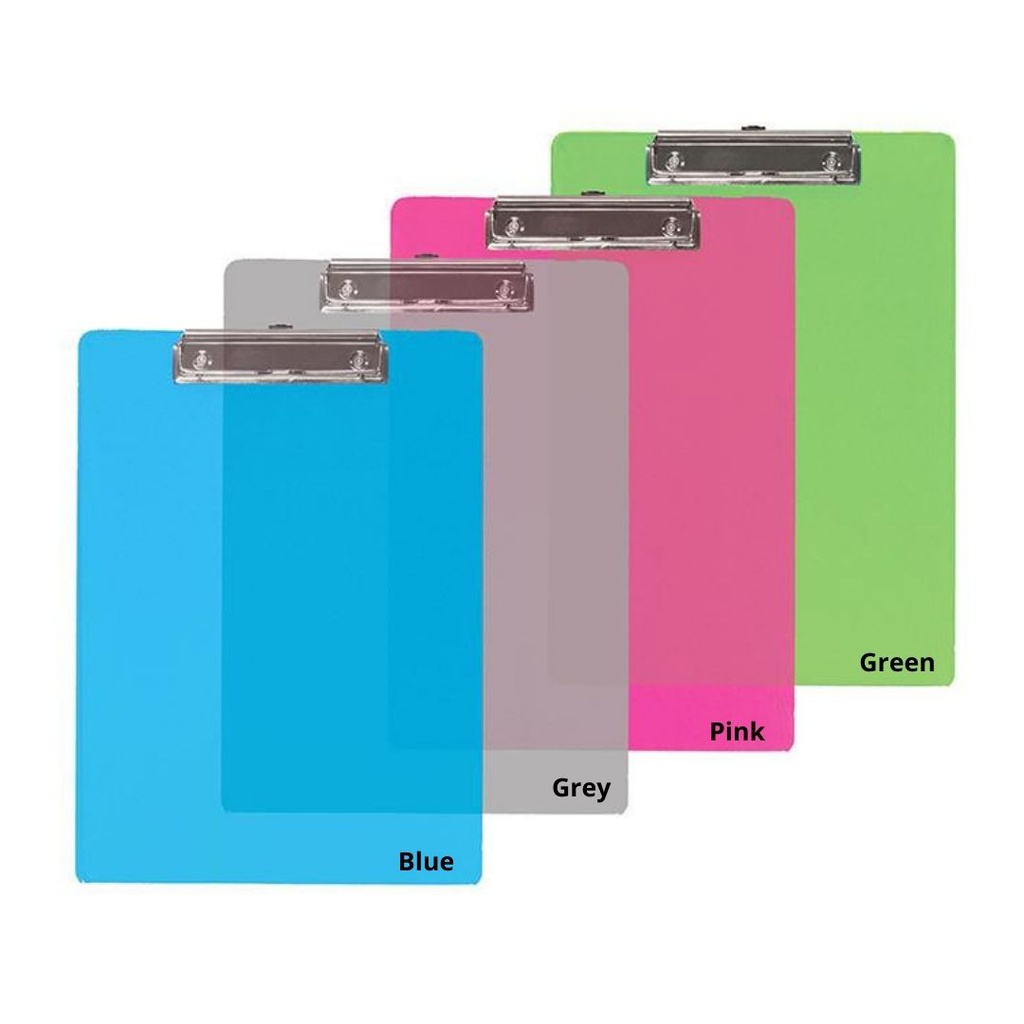 1806 BAZIC STANDARD SIZE PLASTIC CLIPBOARD W/LOW PROFILE CLI 48/cs