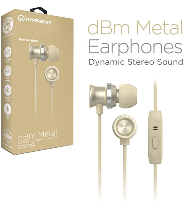 14050-HPGEAR DBM METAL EARPHONES GOLD