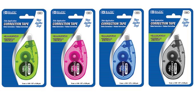1631-BAZIC Correction Tape 5mmX236 24/IC 144/C *
